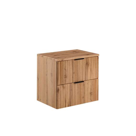 Servantskap Adel 60 cm - eik - 2 skuffer