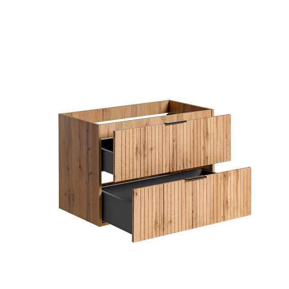 Servantskap Adel 80 cm - eik - 2 skuffer