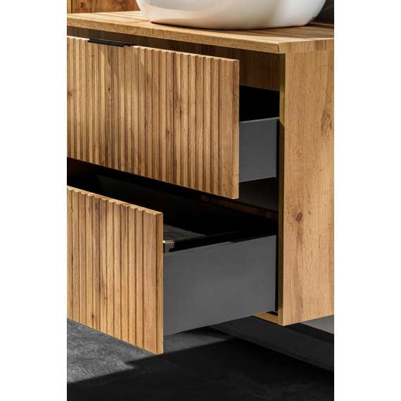 Servantskap Adel 80 cm - eik - 2 skuffer