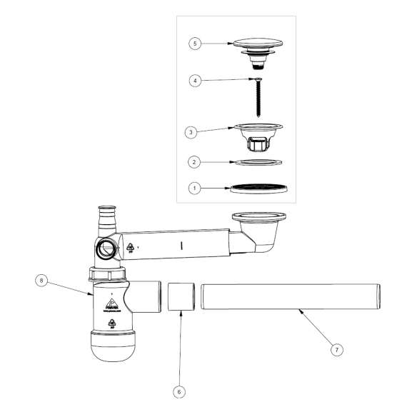 Vannlås PRELOC 400 - med gull bunnventil