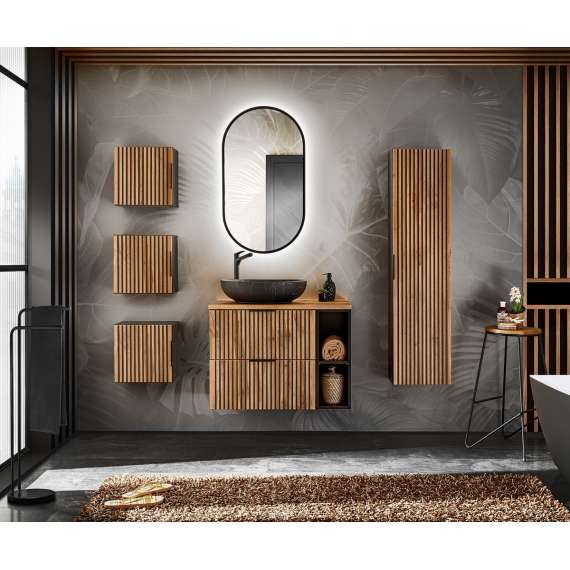 Høyskap Xilo 35x140 cm - eik - 1 dør