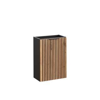 Servantskap Xilo 40 cm - sort - eik - 1 dør