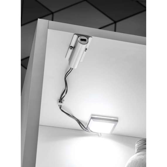 Høyskap Leonardo 35x150 cm - hvit - 2 dører