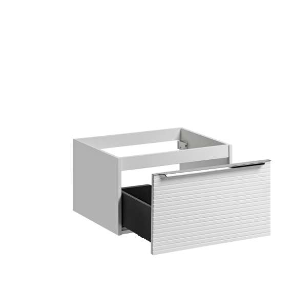 Servantskap Leonardo 60 cm - hvit - 1 stor skuff