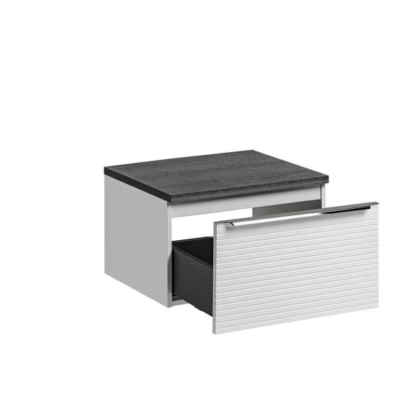 Servantskap Leonardo 60 cm - hvit - 1 stor skuff