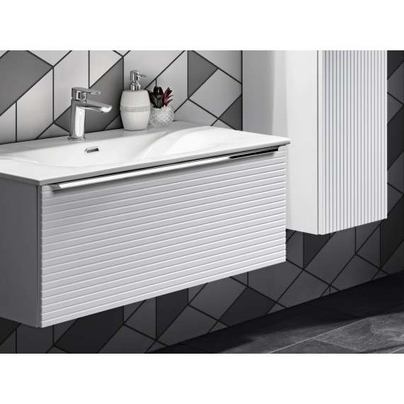 Servantskap Leonardo 60 cm - hvit - 1 stor skuff