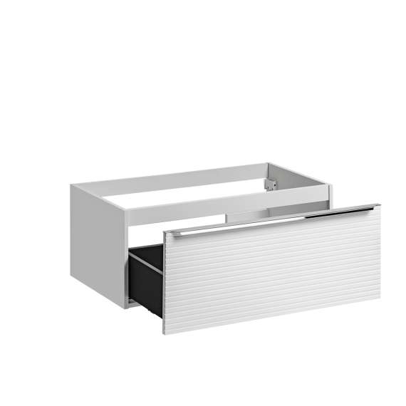 Servantskap Leonardo 90 cm - hvit - 1 stor skuff