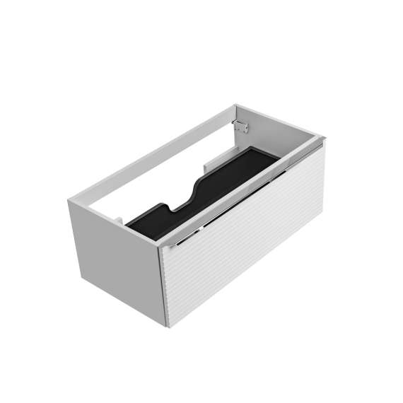 Servantskap Leonardo 90 cm - hvit - 1 stor skuff