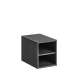 Underskap Leonardo 30 cm - sort eik - med hylle