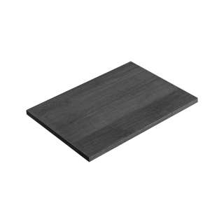 Benkeplate Leonardo 60 cm - sort eik