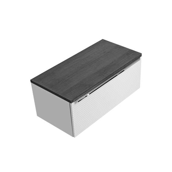 Benkeplate Leonardo 90 cm - sort eik