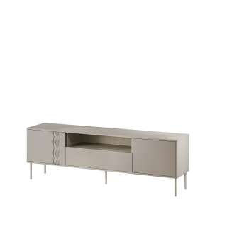 Tv-benk Tresse - 180x55 cm - 3 dører - cashmere