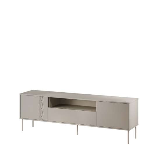 Tv-benk Tresse - 180x55 cm - 3 dører - cashmere