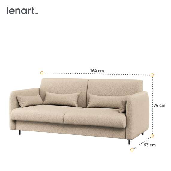 Sofa til Bed Concept skapseng 140 - boucléstoff