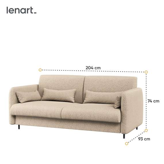 Sofa til Bed Concept skapseng 180 - boucléstoff