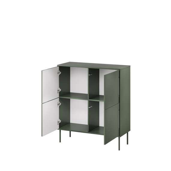 Skjenk Tresse 100x110 - grønn - 4 dører