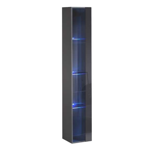 Vitrineskap Switch 30x180 cm - Veggmontert Vitrine