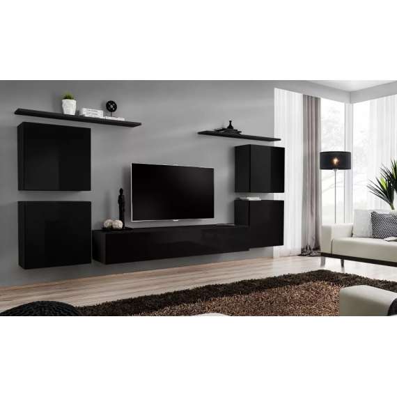 Hylle Switch - 120 cm - svart matt