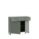 Skjenk Silba 110x93 cm - 2 dører - 2 skuffer - salvie grønn
