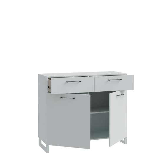 Skjenk Silba 110x93 cm - 2 dører - 2 skuffer - secret grey