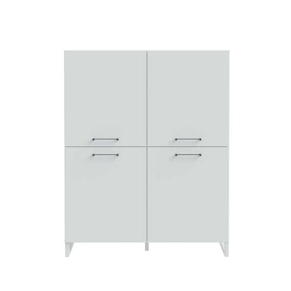 Skjenk Silba 110x138 cm - 4 dører - secret grey