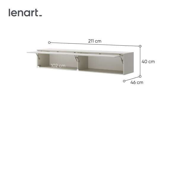 Overskap til Bed Concept skapseng 160 - cashmere matt