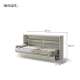 Skapseng Bed Concept 90x200 - horisontal - cashmere matt