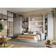 Skapseng Bed Concept 90x200 - horisontal - cashmere matt
