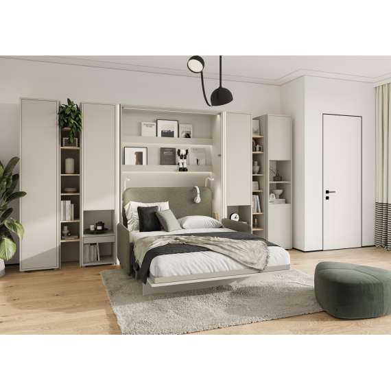 Skapseng Bed Concept 90x200 - vertikal - cashmere matt