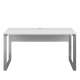 Skrivebord Nevada 150x76 cm - hvit matt - metall ben
