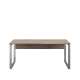 Skrivebord Nevada 180x76 cm - eik flagstaff - metall ben