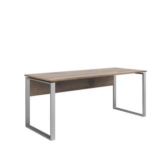 Skrivebord Nevada 180x76 cm - eik flagstaff - metall ben