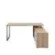 Skrivebord Nevada 184x158x76 cm - eik riviera - metall ben