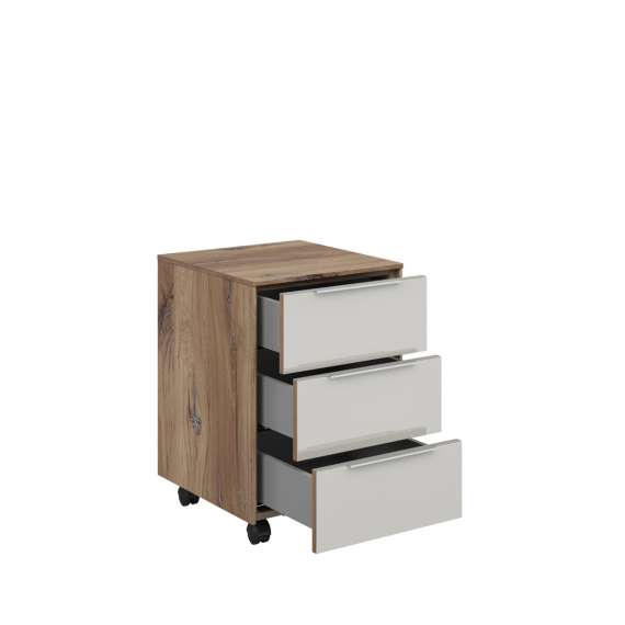 Skuffeseksjon Nevada 40x61 cm - eik flagstaff - 3 skuffer