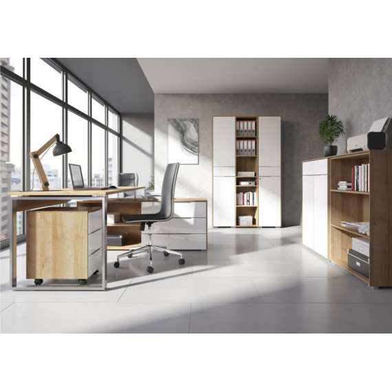 Skuffeseksjon Nevada 40x61 cm - eik flagstaff - 3 skuffer