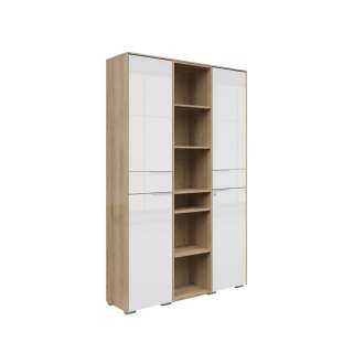 Skap Nevada 120x199 cm - eik riviera - 2 dører - 5 hyller