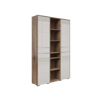 Skap Nevada 120x199 cm - eik flagstaff - 2 dører - 5 hyller