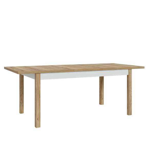 Spisebord Saitama 160-207x90 cm - eik mauvella - secret grey