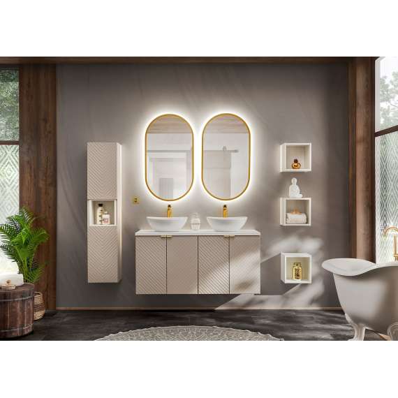 Servantskap Viva 60 cm - cashmere - 2 dører