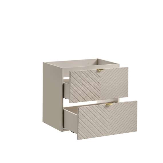 Servantskap Viva 60 cm - cashmere - 2 skuffer