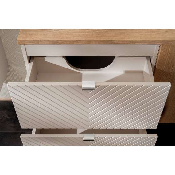 Servantskap Viva 80 cm - cashmere - 2 skuffer