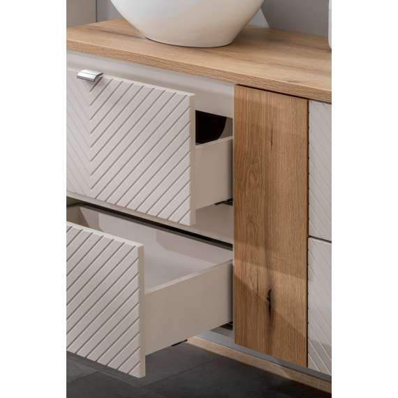 Servantskap Viva 80 cm - cashmere - 2 skuffer