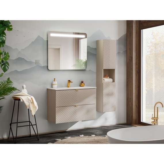 Servantskap Viva 80 cm - cashmere - 2 skuffer