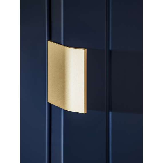 Høyskap Santa Fe 35x150 cm - marineblå - 1 dør - 2 skuffer