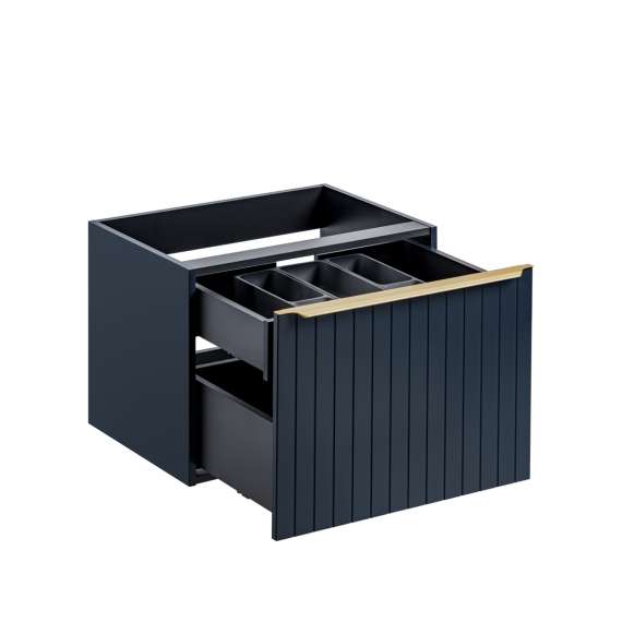 Servantskap Santa Fe 60 cm - marineblå - 1 stor skuff