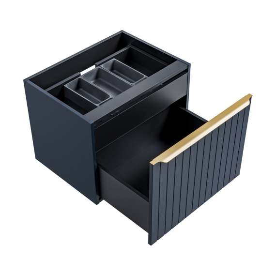 Servantskap Santa Fe 60 cm - marineblå - 1 stor skuff