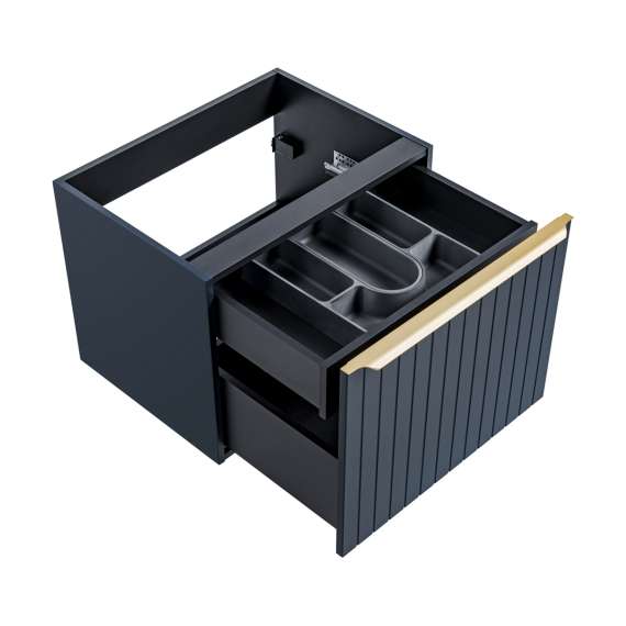 Servantskap Santa Fe 60 cm - marineblå - 1 stor skuff