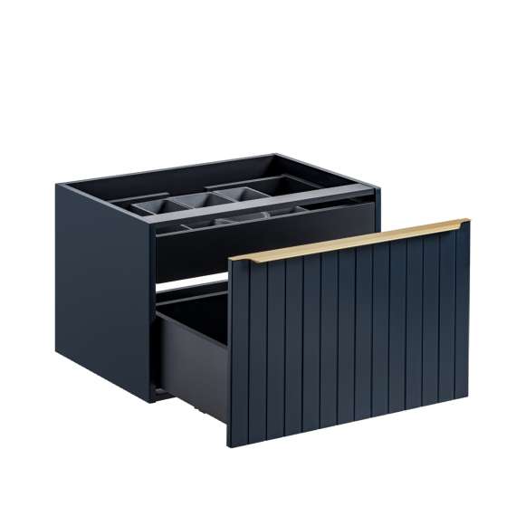 Servantskap Santa Fe 80 cm - marineblå - 1 stor skuff