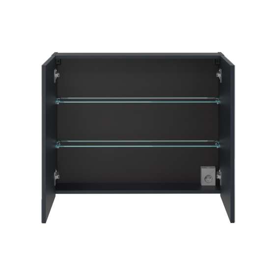 Speilskap Santa Fe 80x65 cm - marineblå - 2 dører