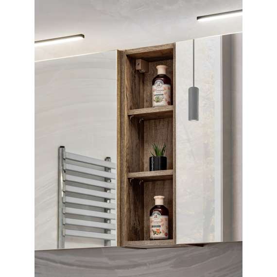 Sideskap Santa Fe 20 cm - eik - med hyller